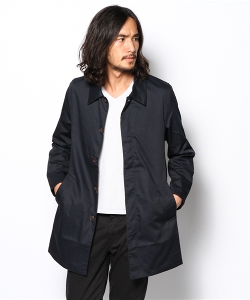 WEGO（ウィゴー）の「WEGO/ステンカラーコート（ステンカラーコート・メンズ・ブラック/ベージュ/ネイビー/オレンジ・MEDIUM/LARGE）」の9枚目の写真