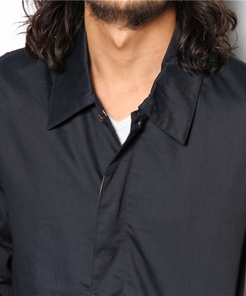 WEGO（ウィゴー）の「WEGO/ステンカラーコート（ステンカラーコート・メンズ・ブラック/ベージュ/ネイビー/オレンジ・MEDIUM/LARGE）」の10枚目の写真