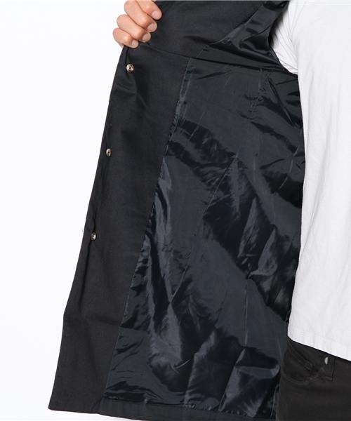 WEGO（ウィゴー）の「WEGO/ステンカラーコート（ステンカラーコート・メンズ・ブラック/ベージュ/ネイビー/オレンジ・MEDIUM/LARGE）」の12枚目の写真