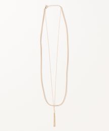 AMERICAN HOLIC | スエード&タッセル2連ネックレス(ネックレス)