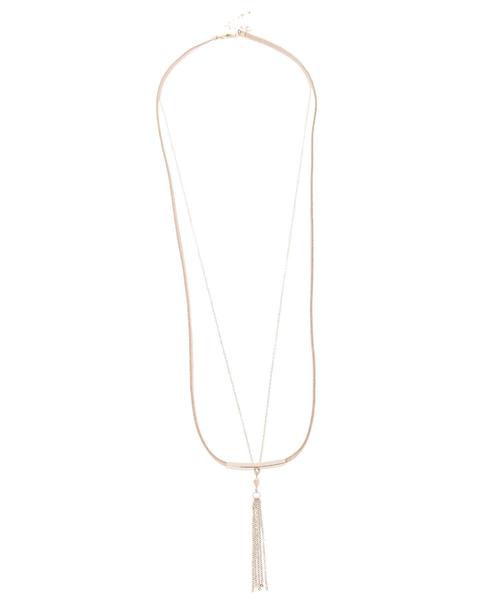 AMERICAN HOLIC(アメリカンホリック)の「スエード&タッセル2連ネックレス(ネックレス・レディース・ゴールド・FREE)」の3枚目の写真