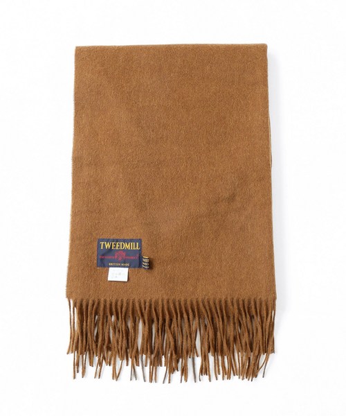 SLOBE IENA（スローブイエナ）の「TWEED MILL STOLE プレーンマフラー◆（マフラー・レディース・チャコールグレー/ブラック/ブラウン/グレー/カーキ・FREE）」の4枚目の写真