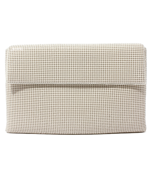 ROSE BUD（ローズバッド）の「【VERY掲載】(RADIANZE) 10756-3A AMESH CLUTCH BAG（クラッチバッグ・レディース・ブラック/アイボリー/ホワイト×ブラック・ONE SIZE）」の2枚目の写真