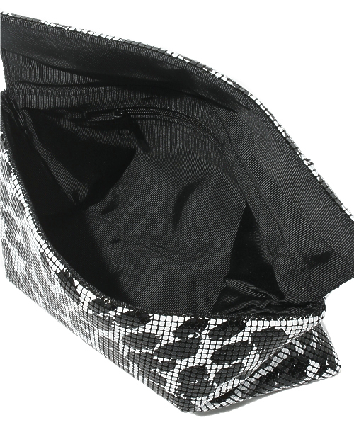 ROSE BUD（ローズバッド）の「【VERY掲載】(RADIANZE) 10756-3A AMESH CLUTCH BAG（クラッチバッグ・レディース・ブラック/アイボリー/ホワイト×ブラック・ONE SIZE）」の7枚目の写真