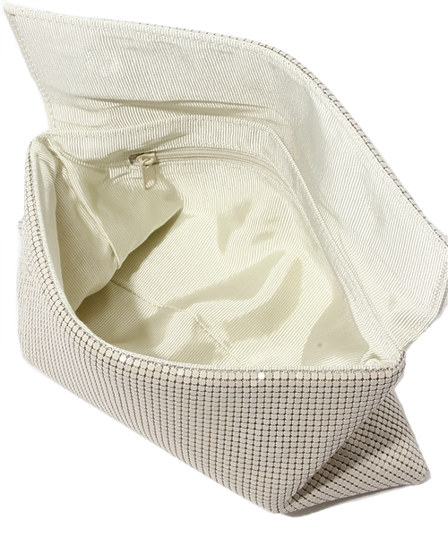 ROSE BUD（ローズバッド）の「【VERY掲載】(RADIANZE) 10756-3A AMESH CLUTCH BAG（クラッチバッグ・レディース・ブラック/アイボリー/ホワイト×ブラック・ONE SIZE）」の8枚目の写真