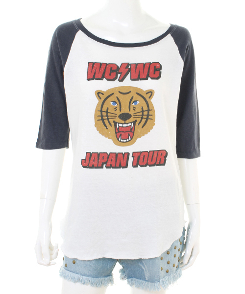 WC（ダブル シー）の「wc/WCWCTOUR七分Tシャツ（Tシャツ/カットソー・レディース・杢グレー/スミクロ/ホワイト・FREE）」の7枚目の写真