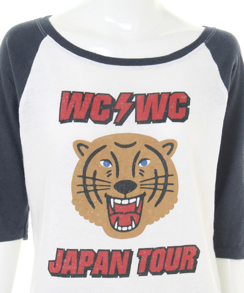 WC（ダブル シー）の「wc/WCWCTOUR七分Tシャツ（Tシャツ/カットソー・レディース・杢グレー/スミクロ/ホワイト・FREE）」の8枚目の写真