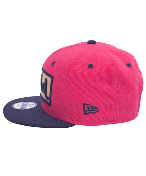 X-girl Stages（エックスガールステージス）の「XGS★ × NEW ERA “BOX LOGO”（キャップ・キッズ・ピンク/パープル・ONE SIZE）」の4枚目の写真