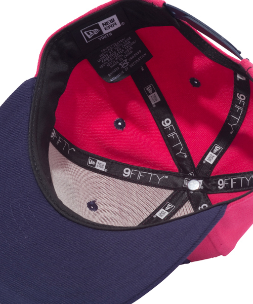 X-girl Stages（エックスガールステージス）の「XGS★ × NEW ERA “BOX LOGO”（キャップ・キッズ・ピンク/パープル・ONE SIZE）」の6枚目の写真