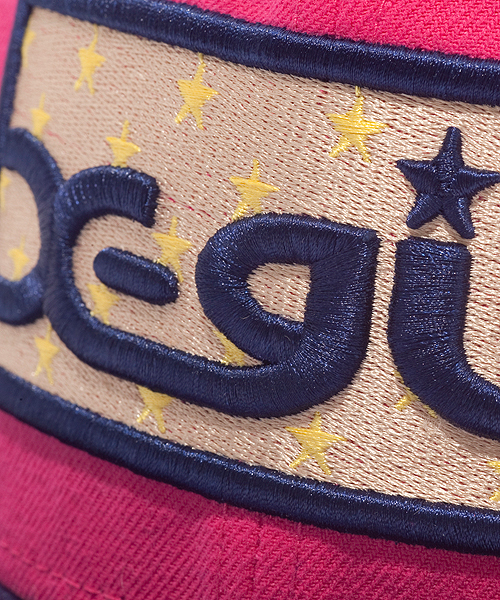 X-girl Stages（エックスガールステージス）の「XGS★ × NEW ERA “BOX LOGO”（キャップ・キッズ・ピンク/パープル・ONE SIZE）」の7枚目の写真