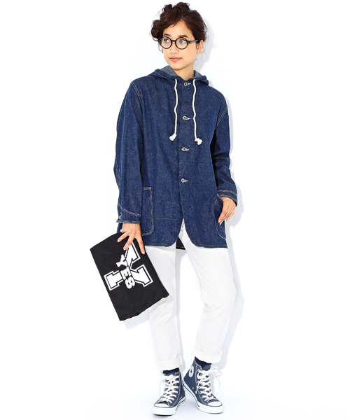 BEAMS BOY（ビームスボーイ）の「orslow / IVYFIT DENIM WHITE（デニムパンツ・レディース・ホワイト・3/2）」の13枚目の写真
