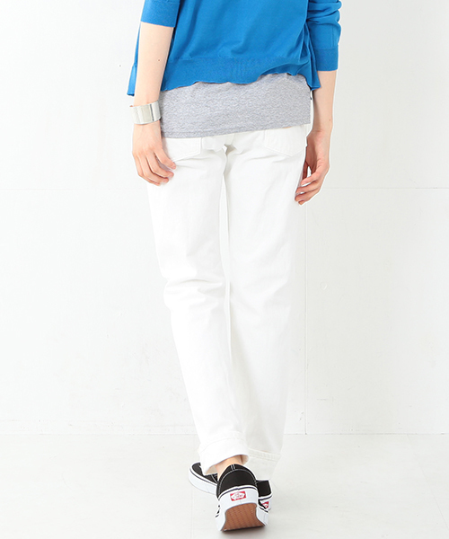 BEAMS BOY（ビームスボーイ）の「orslow / IVYFIT DENIM WHITE（デニムパンツ・レディース・ホワイト・3/2）」の21枚目の写真
