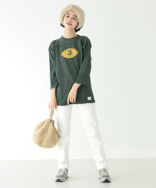 BEAMS BOY（ビームスボーイ）の「orslow / IVYFIT DENIM WHITE（デニムパンツ・レディース・ホワイト・3/2）」の5枚目の写真