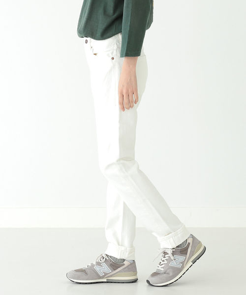 BEAMS BOY（ビームスボーイ）の「orslow / IVYFIT DENIM WHITE（デニムパンツ・レディース・ホワイト・3/2）」の6枚目の写真