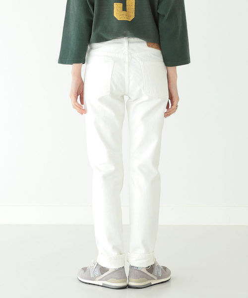 BEAMS BOY（ビームスボーイ）の「orslow / IVYFIT DENIM WHITE（デニムパンツ・レディース・ホワイト・3/2）」の7枚目の写真