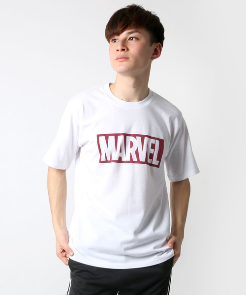 MARVEL（マーベル）の「MARVEL/マーベル ボックスロゴTシャツ（Tシャツ/カットソー・メンズ・ホワイト/ブラック/ピンク/レッド/クリーム/ライトグリーン/ブルー/ターコイズブルー・M/L/LL）」の13枚目の写真