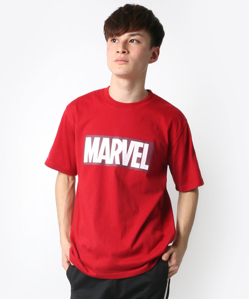 MARVEL（マーベル）の「MARVEL/マーベル ボックスロゴTシャツ（Tシャツ/カットソー・メンズ・ホワイト/ブラック/ピンク/レッド/クリーム/ライトグリーン/ブルー/ターコイズブルー・M/L/LL）」の15枚目の写真
