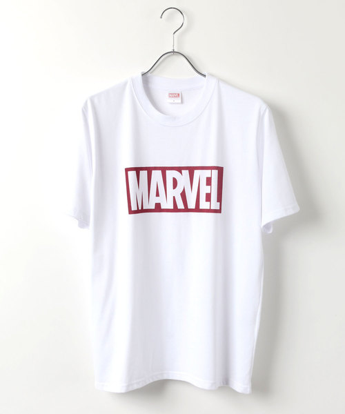 MARVEL（マーベル）の「MARVEL/マーベル ボックスロゴTシャツ（Tシャツ/カットソー・メンズ・ホワイト/ブラック/ピンク/レッド/クリーム/ライトグリーン/ブルー/ターコイズブルー・M/L/LL）」の16枚目の写真
