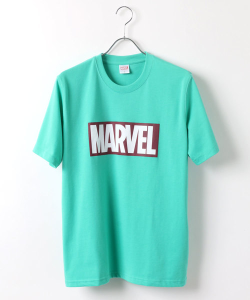 MARVEL（マーベル）の「MARVEL/マーベル ボックスロゴTシャツ（Tシャツ/カットソー・メンズ・ホワイト/ブラック/ピンク/レッド/クリーム/ライトグリーン/ブルー/ターコイズブルー・M/L/LL）」の19枚目の写真