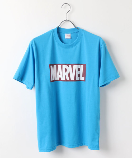 MARVEL（マーベル）の「MARVEL/マーベル ボックスロゴTシャツ（Tシャツ/カットソー・メンズ・ホワイト/ブラック/ピンク/レッド/クリーム/ライトグリーン/ブルー/ターコイズブルー・M/L/LL）」の20枚目の写真
