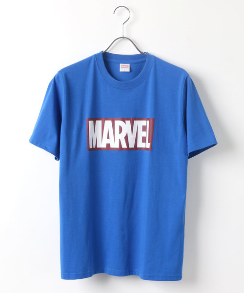 MARVEL（マーベル）の「MARVEL/マーベル ボックスロゴTシャツ（Tシャツ/カットソー・メンズ・ホワイト/ブラック/ピンク/レッド/クリーム/ライトグリーン/ブルー/ターコイズブルー・M/L/LL）」の21枚目の写真