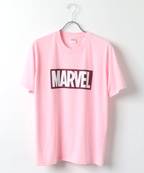 MARVEL（マーベル）の「MARVEL/マーベル ボックスロゴTシャツ（Tシャツ/カットソー・メンズ・ホワイト/ブラック/ピンク/レッド/クリーム/ライトグリーン/ブルー/ターコイズブルー・M/L/LL）」の22枚目の写真