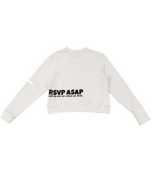 RSVP(アールエスブイピー)の「【RSVP】スリーブ スリット スウェットシャツ(スウェット・レディース・ホワイト/グレー/ブルー・FREE)」の8枚目の写真