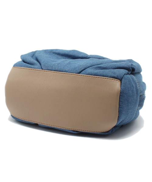 PLST（プラステ）の「2WAYデニムボストン型バッグ（ハンドバッグ・レディース・ブルー・FREE）」の4枚目の写真