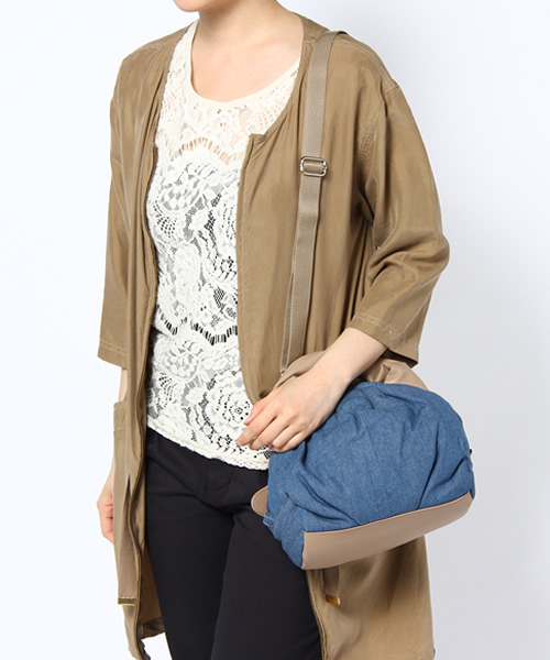 PLST（プラステ）の「2WAYデニムボストン型バッグ（ハンドバッグ・レディース・ブルー・FREE）」の10枚目の写真