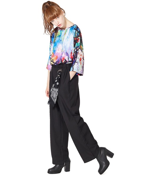 an meets zakka（アンミツザッカ）の「an meets zakka バンダナキーリングアクセサリー（キーホルダー・レディース・ブラック/レッド/イエロー/ホワイト/ベージュ/ブルー・ONE SIZE）」の8枚目の写真