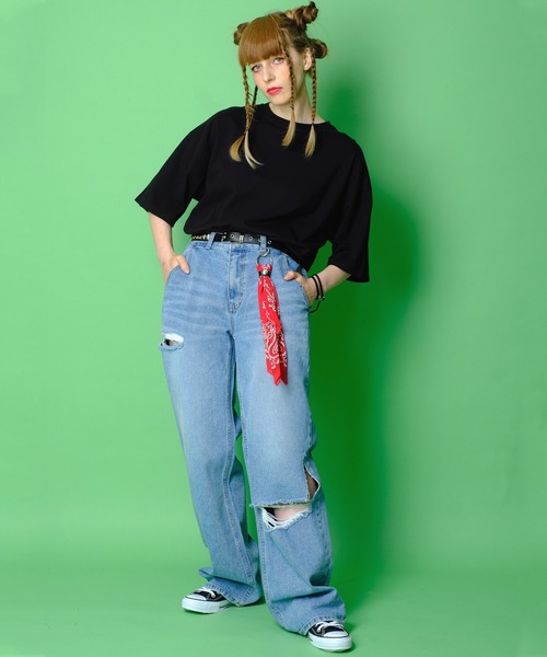 an meets zakka（アンミツザッカ）の「an meets zakka バンダナキーリングアクセサリー（キーホルダー・レディース・ブラック/レッド/イエロー/ホワイト/ベージュ/ブルー・ONE SIZE）」の14枚目の写真