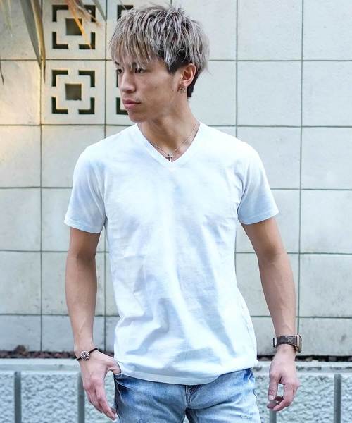 GOSTAR DE FUGA(ゴスタール ジフーガ)の「ムラ染めTEEシャツ/半袖カットソー(Tシャツ/カットソー・メンズ・パープル/ブルー・M/L)」の12枚目の写真