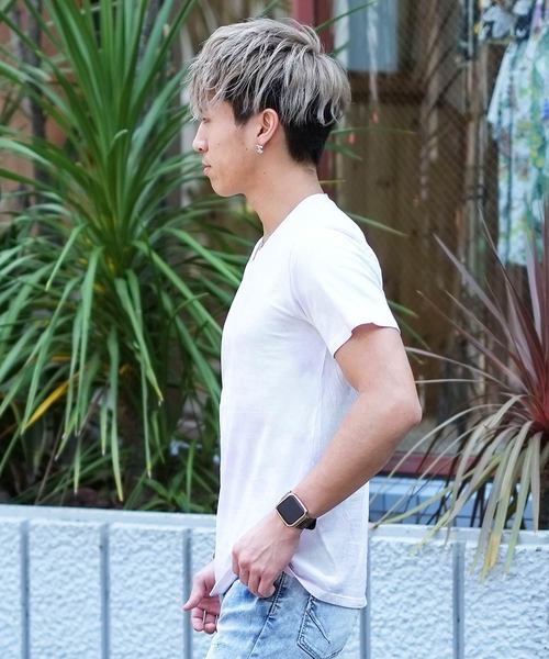 GOSTAR DE FUGA(ゴスタール ジフーガ)の「ムラ染めTEEシャツ/半袖カットソー(Tシャツ/カットソー・メンズ・パープル/ブルー・M/L)」の7枚目の写真