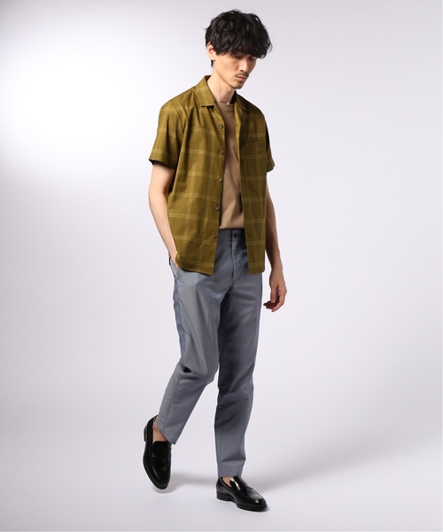 EDIFICE（エディフィス）の「コットンシルク チェックオープン シャツ（シャツ/ブラウス・メンズ・ブラック/ネイビー/マスタード・SMALL/MEDIUM/LARGE/X-LARGE）」の6枚目の写真