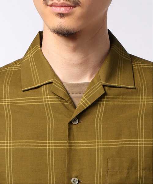 EDIFICE（エディフィス）の「コットンシルク チェックオープン シャツ（シャツ/ブラウス・メンズ・ブラック/ネイビー/マスタード・SMALL/MEDIUM/LARGE/X-LARGE）」の13枚目の写真