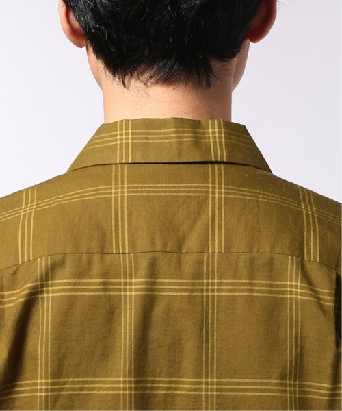 EDIFICE（エディフィス）の「コットンシルク チェックオープン シャツ（シャツ/ブラウス・メンズ・ブラック/ネイビー/マスタード・SMALL/MEDIUM/LARGE/X-LARGE）」の8枚目の写真
