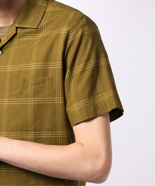 EDIFICE（エディフィス）の「コットンシルク チェックオープン シャツ（シャツ/ブラウス・メンズ・ブラック/ネイビー/マスタード・SMALL/MEDIUM/LARGE/X-LARGE）」の12枚目の写真