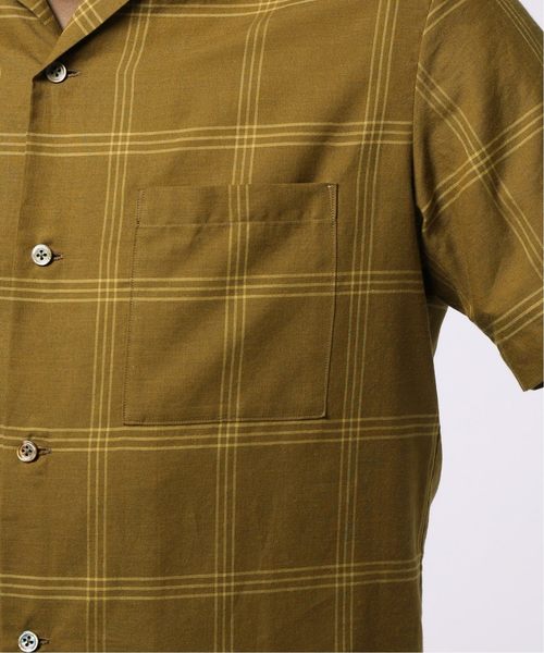 EDIFICE（エディフィス）の「コットンシルク チェックオープン シャツ（シャツ/ブラウス・メンズ・ブラック/ネイビー/マスタード・SMALL/MEDIUM/LARGE/X-LARGE）」の7枚目の写真