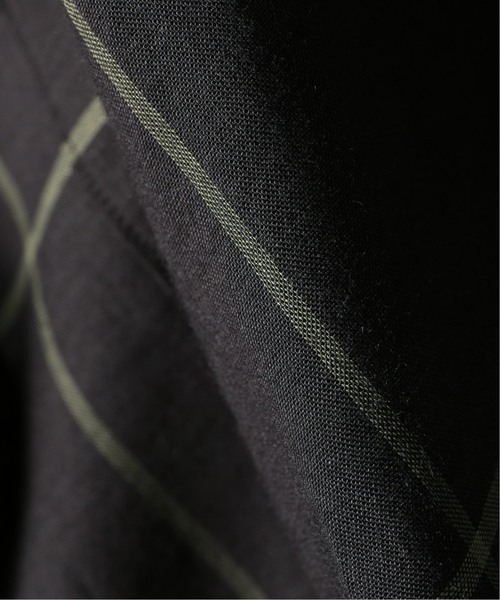 EDIFICE（エディフィス）の「コットンシルク チェックオープン シャツ（シャツ/ブラウス・メンズ・ブラック/ネイビー/マスタード・SMALL/MEDIUM/LARGE/X-LARGE）」の14枚目の写真