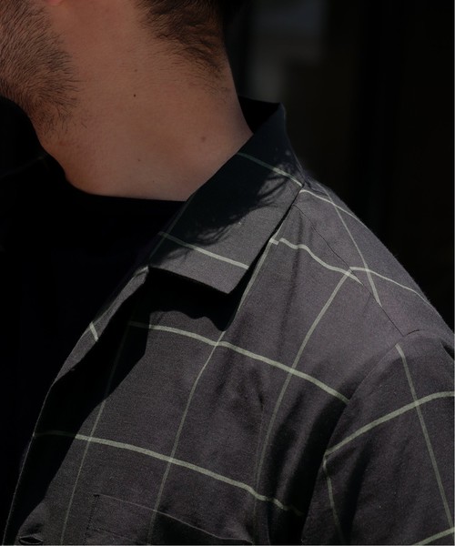 EDIFICE（エディフィス）の「コットンシルク チェックオープン シャツ（シャツ/ブラウス・メンズ・ブラック/ネイビー/マスタード・SMALL/MEDIUM/LARGE/X-LARGE）」の22枚目の写真