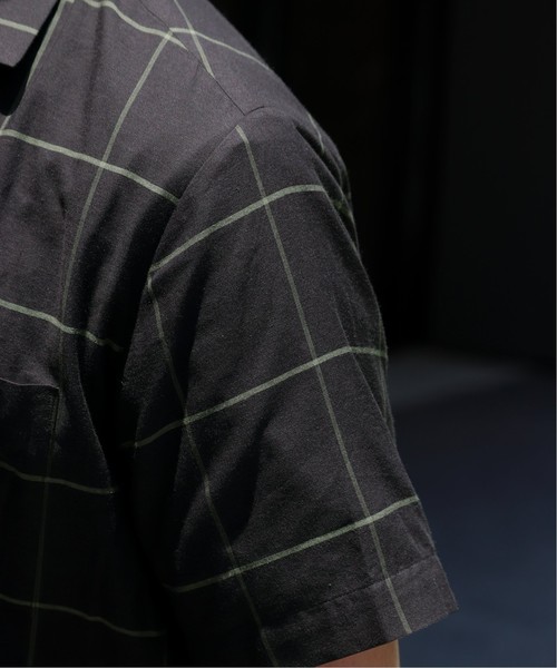 EDIFICE（エディフィス）の「コットンシルク チェックオープン シャツ（シャツ/ブラウス・メンズ・ブラック/ネイビー/マスタード・SMALL/MEDIUM/LARGE/X-LARGE）」の21枚目の写真