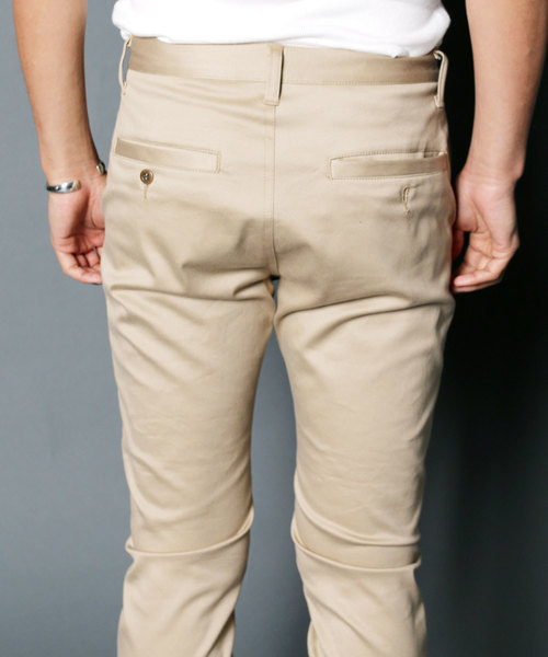 Magine(マージン)の「Magine:WEST POINT STRETCH CHINO CROPPED PANTS:ウエストポイント ストレッチチノ クロップドパンツ(チノパンツ・メンズ・ブラック/ベージュ/ネイビー・44/46/48)」の8枚目の写真