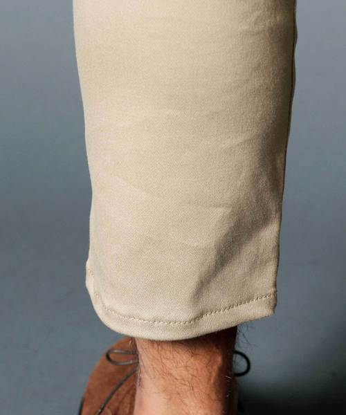 Magine(マージン)の「Magine:WEST POINT STRETCH CHINO CROPPED PANTS:ウエストポイント ストレッチチノ クロップドパンツ(チノパンツ・メンズ・ブラック/ベージュ/ネイビー・44/46/48)」の9枚目の写真