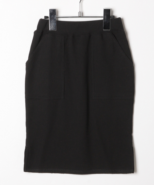 GLOBAL WORK（グローバルワーク）の「【キッズ】ワッフルタイトスカート/841911（スカート・キッズ・ブラック/グレー・SMALL/MEDIUM/LARGE/X-LARGE/XX-LARGE）」の2枚目の写真