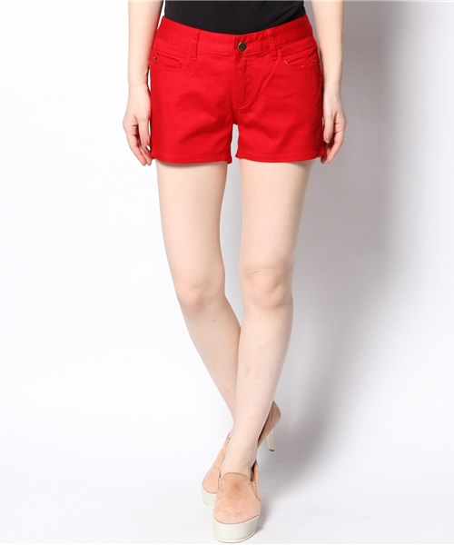 GIORDANO（ジョルダーノ）の「[GIORDANO]コットンストレッチカラーツイルショーツ（チノパンツ・レディース・ベージュ/レッド/オレンジ/ホワイト・25inch/29inch/27inch）」の3枚目の写真