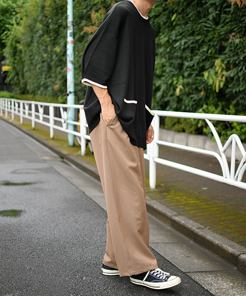 kutir（クティール）の「配色ポケットニット（ニット/セーター・メンズ・ブラック/ベージュ/ブラウン・MEDIUM/LARGE）」の5枚目の写真