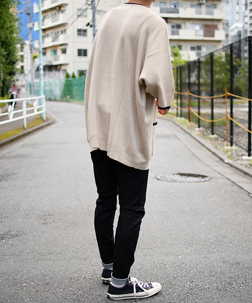 kutir（クティール）の「配色ポケットニット（ニット/セーター・メンズ・ブラック/ベージュ/ブラウン・MEDIUM/LARGE）」の19枚目の写真