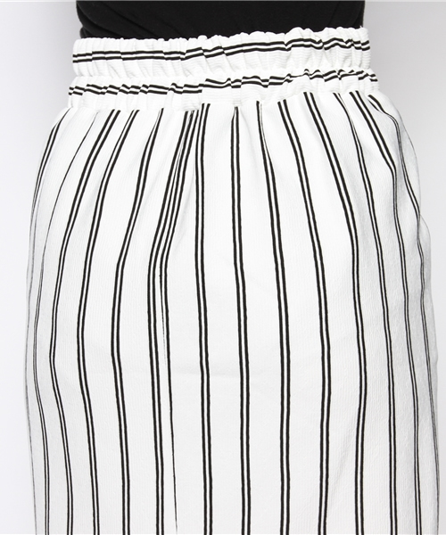 WEGO（ウィゴー）の「WEGO/ストライプタックペンシルスカート（スカート・レディース・ライトピンク/オフホワイト/ネイビー・FREE）」の7枚目の写真