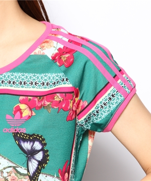 【美品】adidas Originals × FARM BORBOFLOR Adidas X Farm Rio Borboflor Track Top Floral Butterfly Size