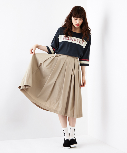 Another Edition（アナザーエディション）の「■AE　Nｽﾄﾚｯﾁ ﾀｯｸ SK ◆（スカート・レディース・ベージュ/コバルトブルー・SMALL/MEDIUM）」の3枚目の写真